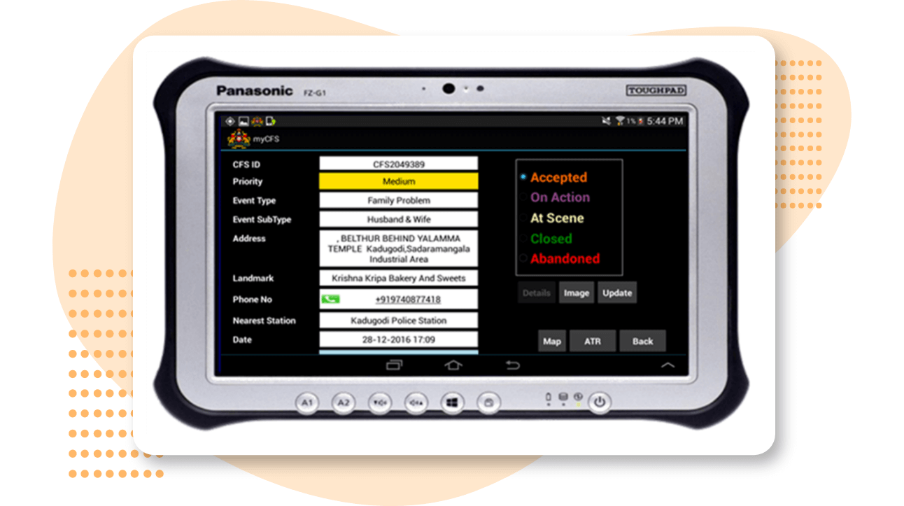 first responder user interface